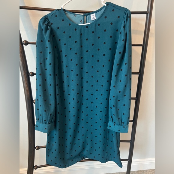 Old Navy Dresses & Skirts - Old Navy green and black shift dress size medium.